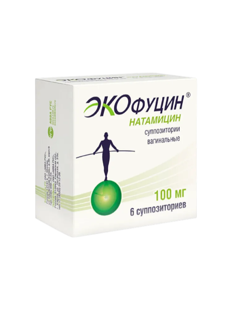 Экофуцин AVVA 100мг №6 супп.ваг