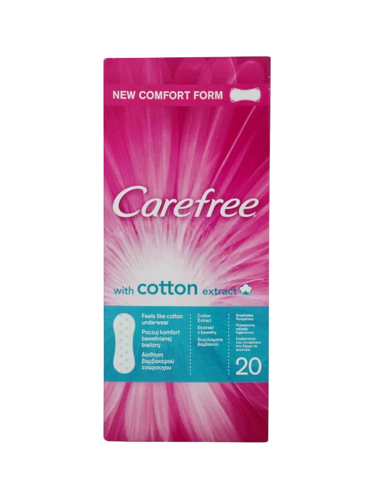 ПРОКЛАДКИ CAREFREE 20ШТ WITH COTTON EXTRACT ЕЖЕДН - фото 1