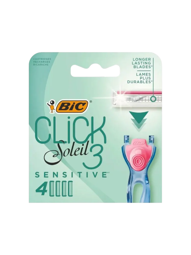 КАССЕТЫ BIC CLICK 3 SOLEIL SENSITIVE 4ШТ(6)