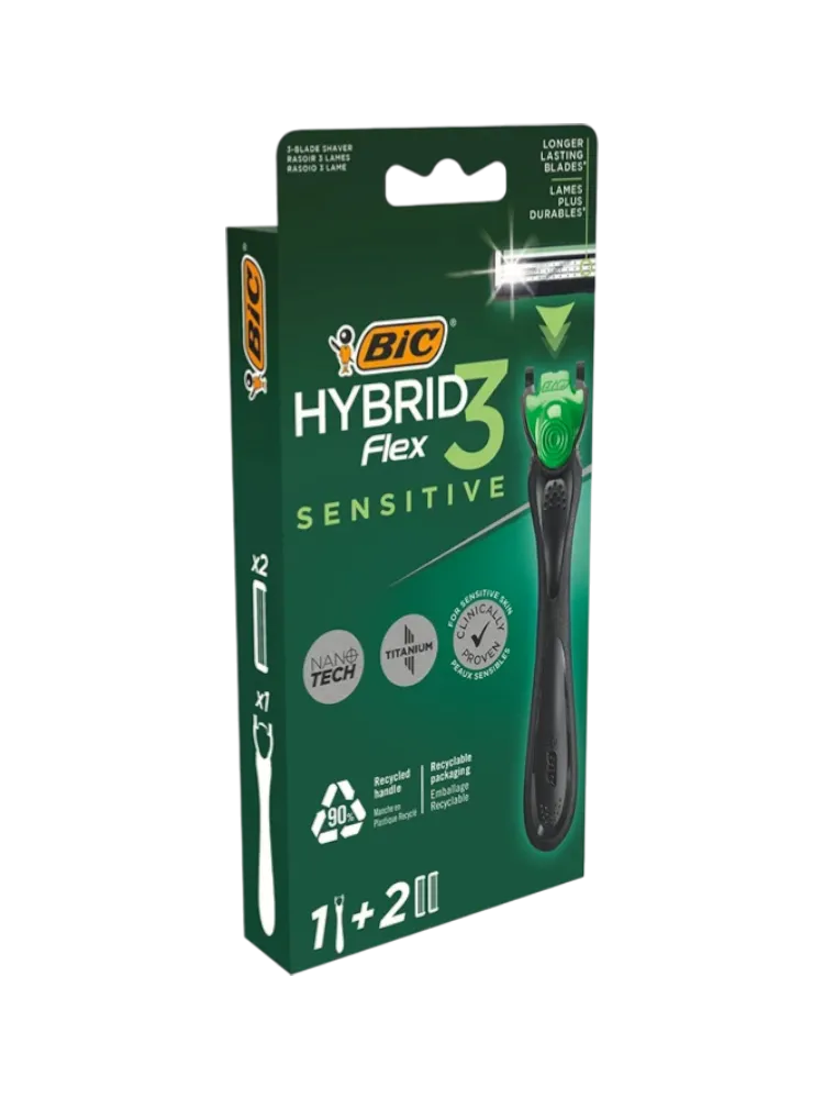 СТАНОК BIC FLEX 3 HIBRYD 2ШТ SENSETIVE