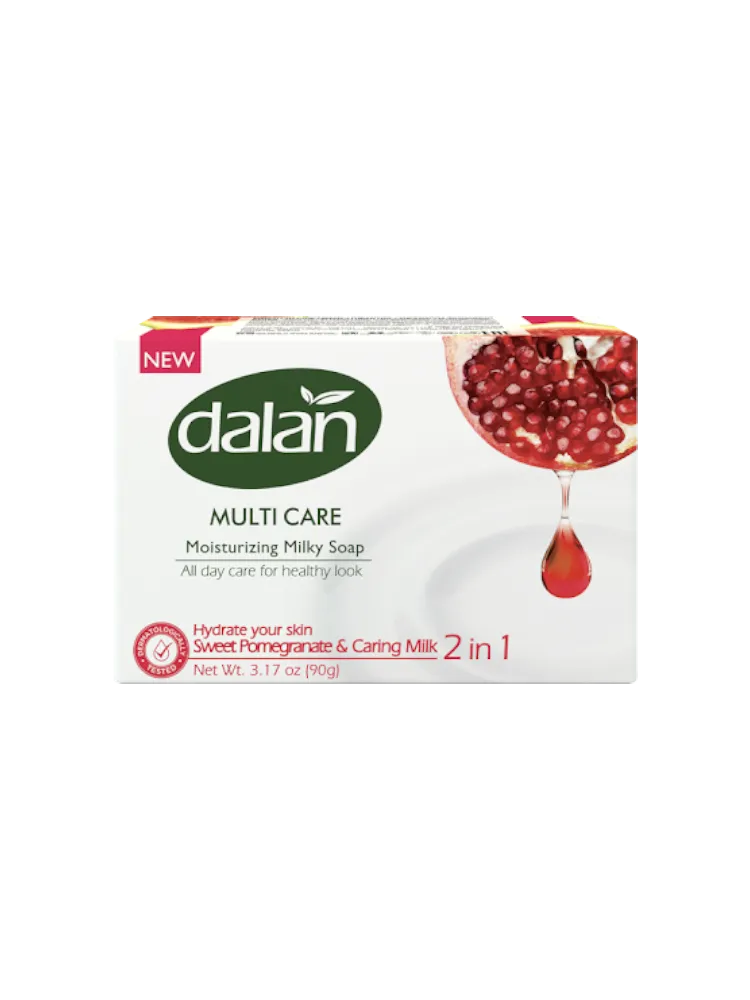 МЫЛО МУЛЬТИ УХОД DALAN 150Г СЛАДКИЙ ГРАНАТ И МОЛОКО - фото 1