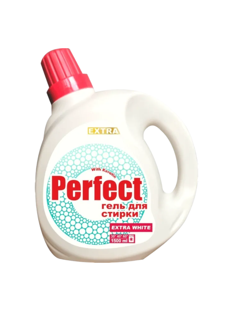 ГЕЛЬ Д/СТИРКИ PERFECT 1500МЛ EXTRA WHITE БЕРЕЖНАЯ СТИРКА(8)