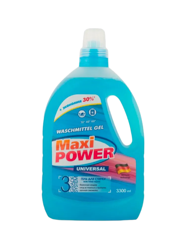 ГЕЛЬ Д/СТИРКИ MAXI POWER 3300МЛ УНИВЕРСАЛ