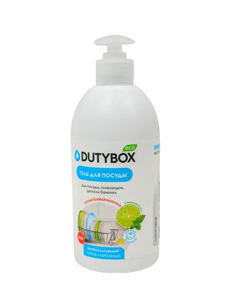 ГЕЛЬ Д/ПОСУДЫ DUTYBOX ЛАЙМ И МЯТА ЭКО 500МЛ