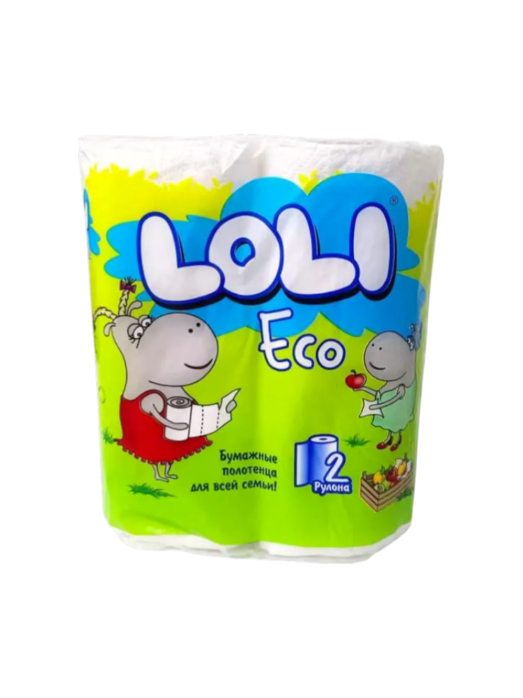БУМАЖНЫЕ ПОЛОТЕНЦА LOLI ECO 2СЛ 2РУЛ(12)