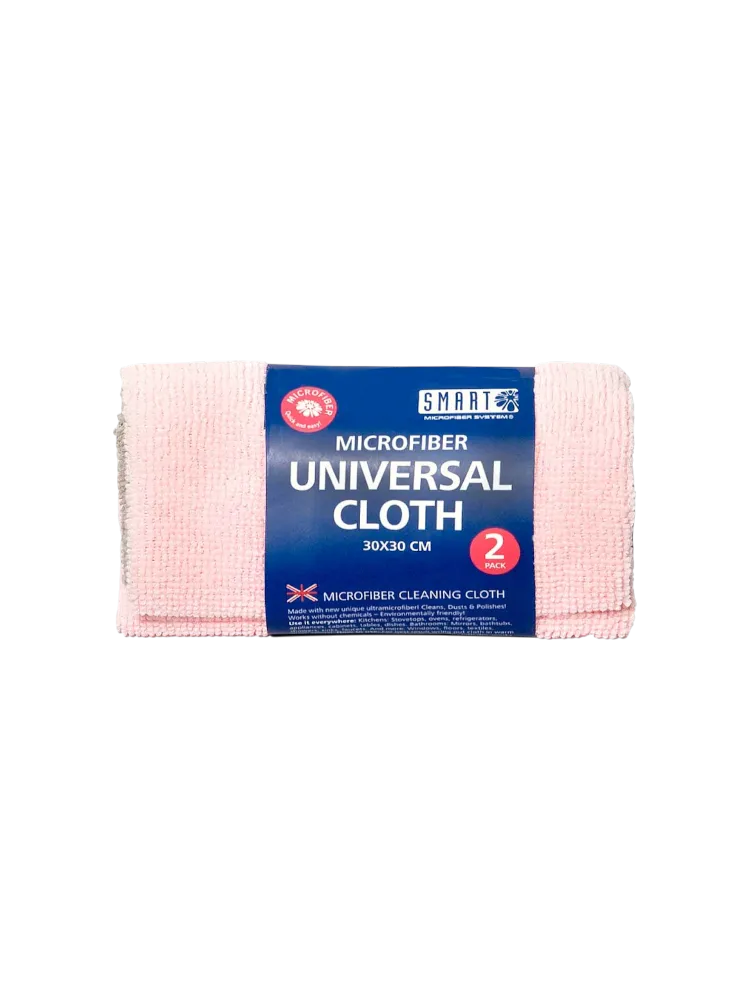 ТРЯПКА Д/МЫТЬЯ 2ШТ АСС ЦВЕТОВ УНИВЕРСАЛЬНАЯ 30*30CМ 2