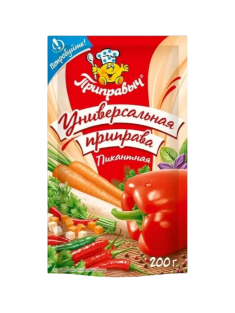 ПРИПРАВА ПРИПРАВЫЧ 200Г УНИВЕРСАЛЬНАЯ ПИКАНТНАЯ