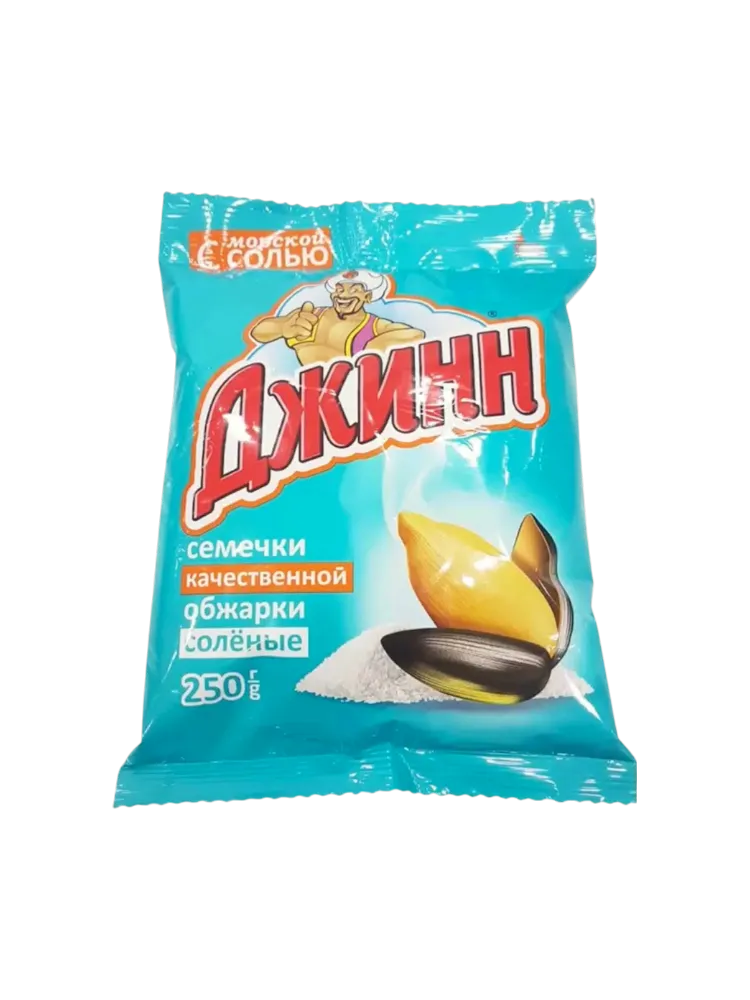 СЕМЕЧКИ ДЖИН 250Г С МОРСКОЙ СОЛЬЮ