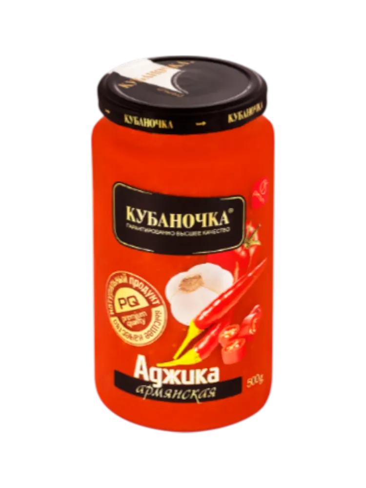 АДЖИКА КУБАНОЧКА 500Г СТ/Б