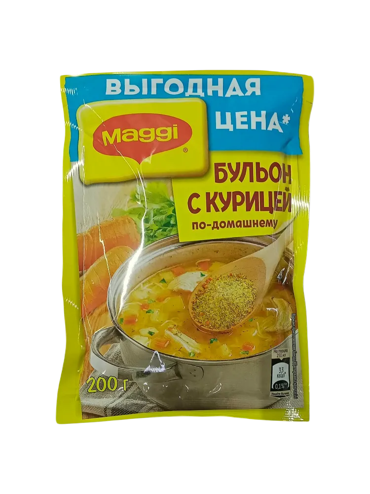 БУЛЬОН МАГГИ 200Г С КУРИЦЕЙ