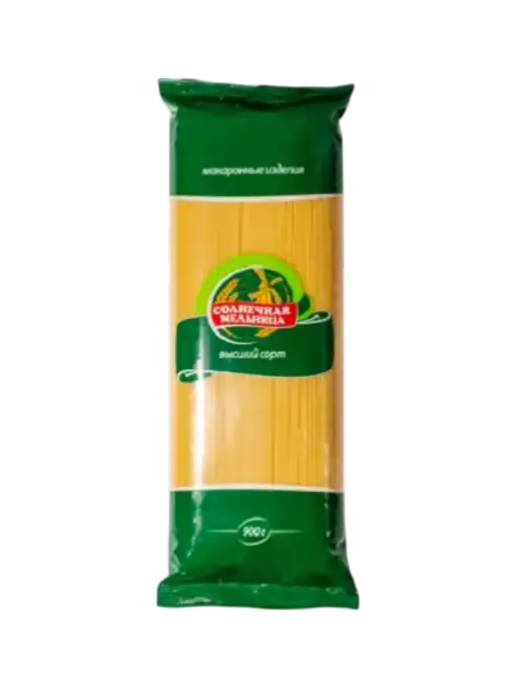 МАКАРОНЫ СОЛНЕЧНАЯ МЕЛЬНИЦА 900Г СПАГЕТТИ (16)