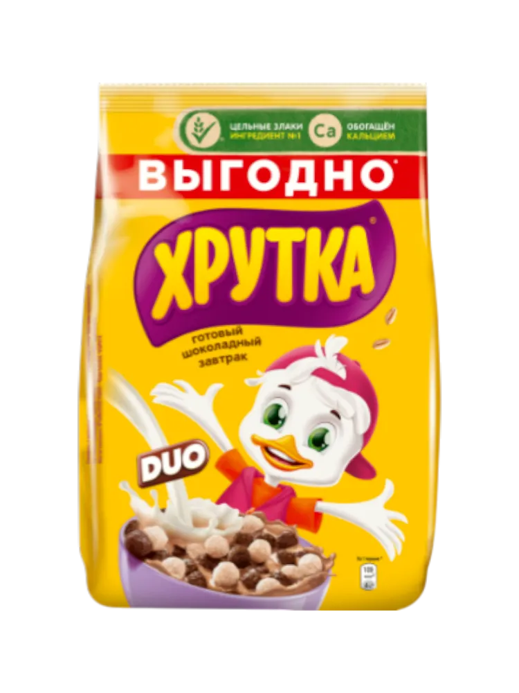 СУХ ЗАВТРАК ХРУТКА 650Г ШОКО ШАРИКИ М/У