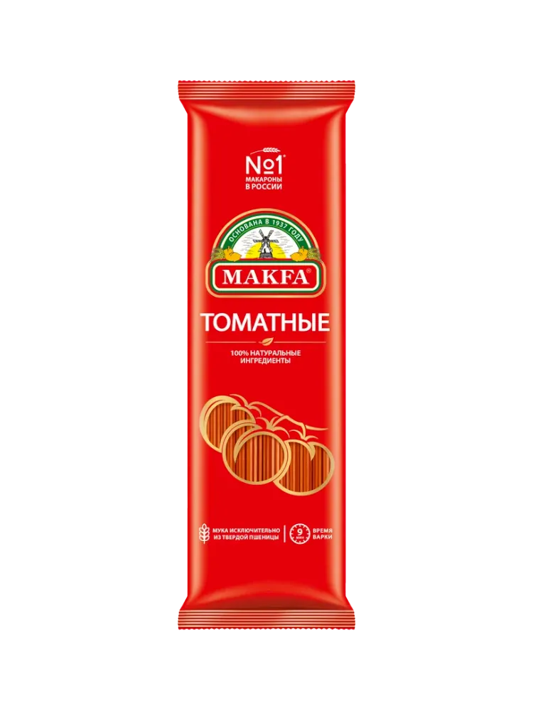 МАКАРОНЫ МАКФА 500Г СПАГЕТТИ ТОМАТНЫЕ