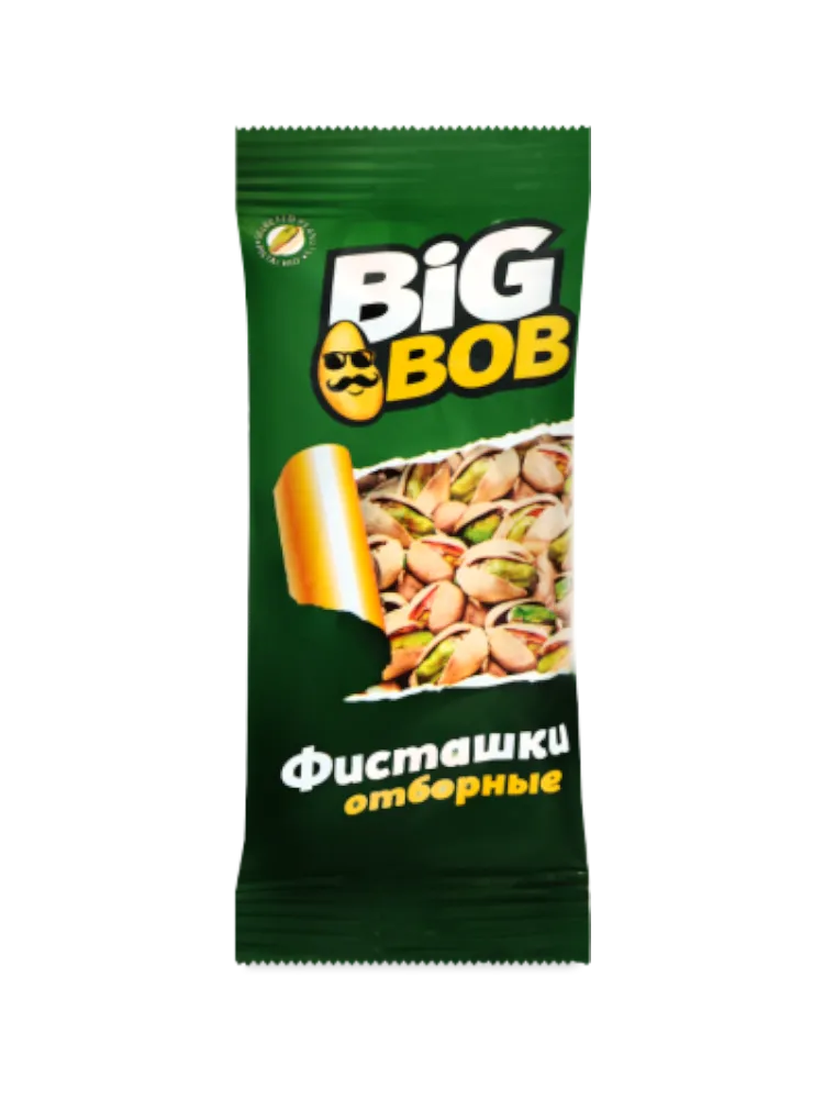 ФИСТАШКИ BIG BOB 50Г ЖАРЕНЫЕ СОЛЕНЫЕ