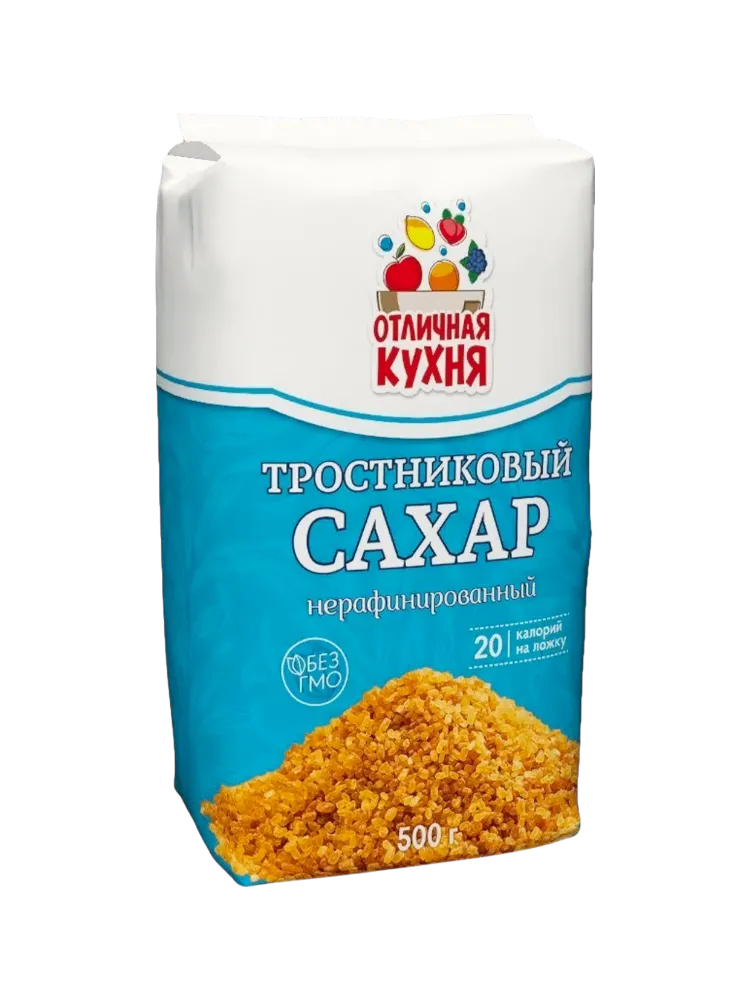 САХАР ОТЛИЧНАЯ КУХНЯ ПЕСОК ТРОСТНИКОВЫЙ 500Г