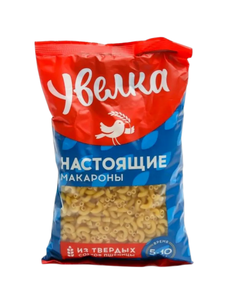 МАКАРОНЫ УВЕЛКА 450Г РОЖОК ГЛАДКИЙ