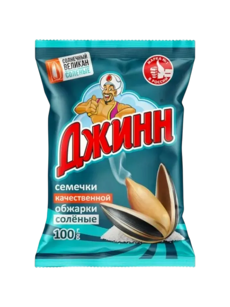 СЕМЕЧКИ ДЖИН 100Г СОЛНЕЧНЫЙ ВЕЛИКАН ЖАР СОЛ
