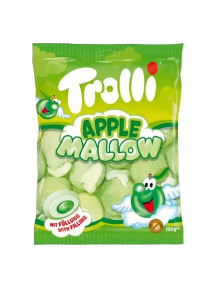 Trolli Apple Mallow. Зефир со вкусом яблока 150 гр.