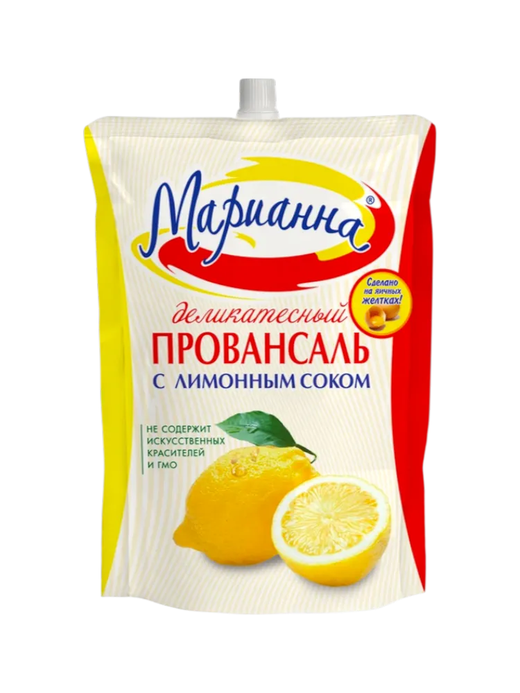 СОУС МАЙОНЕЗНЫЙ МАРИАННА 750МЛ ПРОВАНСАЛЬ ДЕЛИКАТ ЛИМ СОКОМ 25% Д/П С ДОЗ