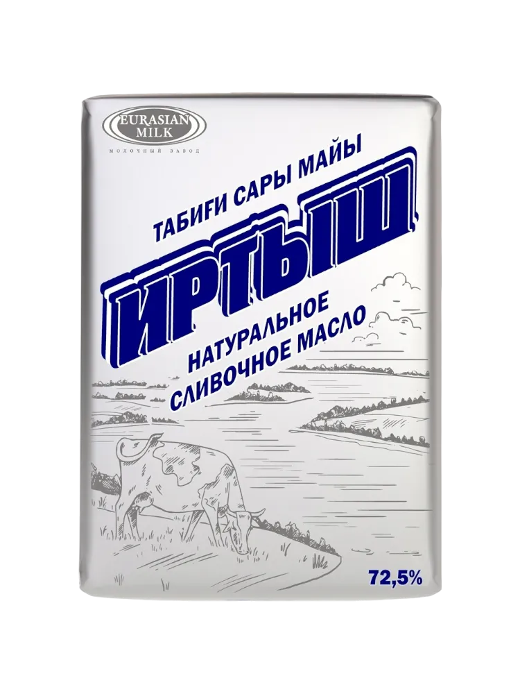 МАСЛО СЛИВОЧНОЕ ИРТЫШ 72,5%180Г