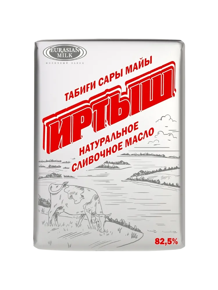 МАСЛО СЛИВОЧНОЕ ИРТЫШ 82,5%180Г