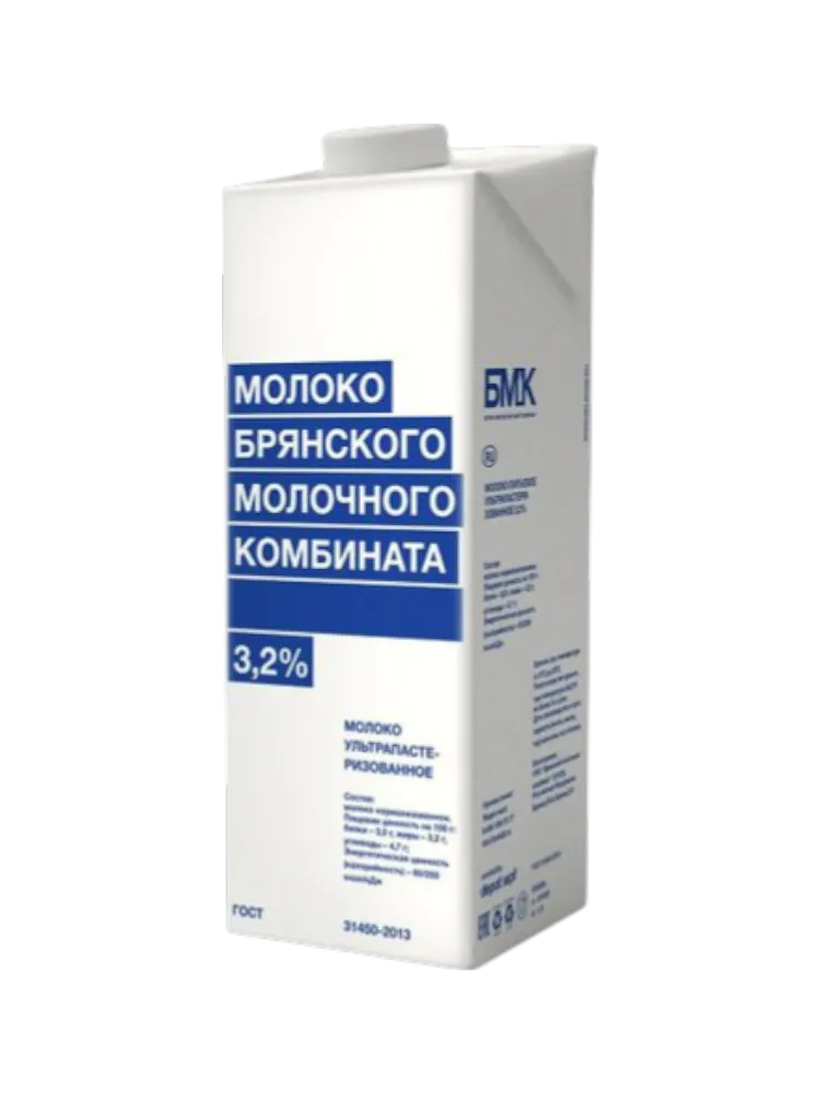 МОЛОКО БМК СТЕРИЛИЗ 1Л 3,2%