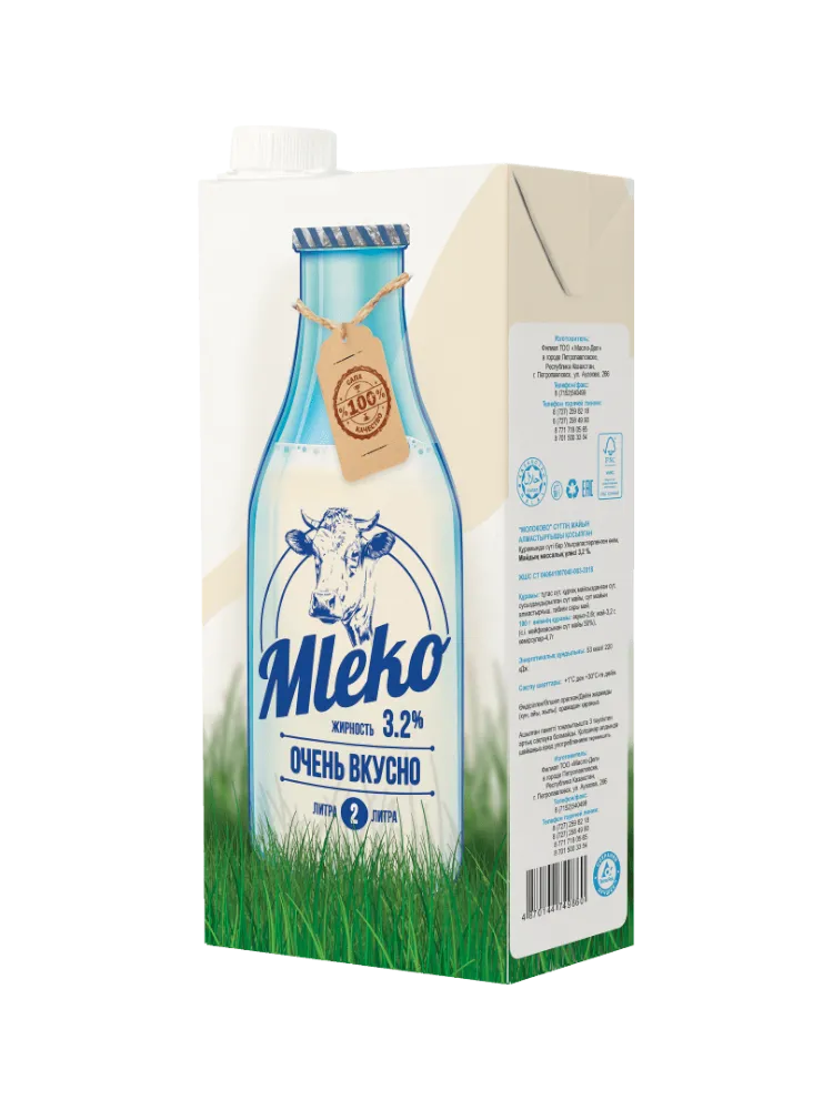 МОЛОКОСОДЕРЖАЩИЙ ПРОДУКТ MLEKO 3,2% 2Л ТВА  