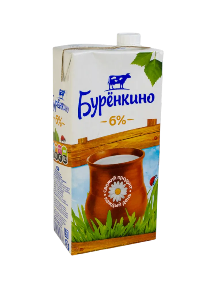 МОЛОКО БУРЕНКИНО 1.95Л 6%