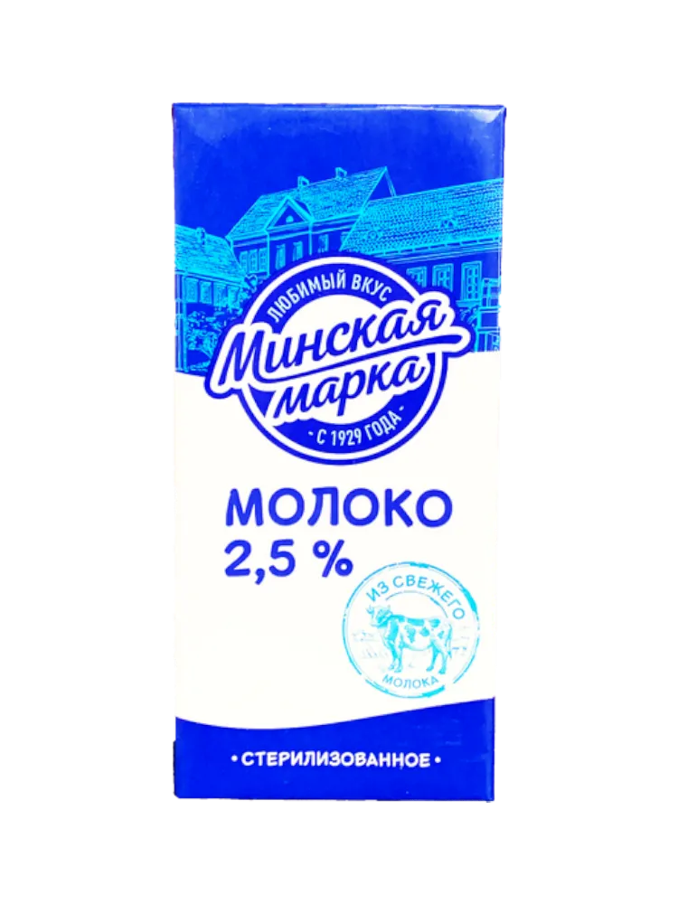 МОЛОКО МИНСКАЯ МАРКА 2,5 %ТБА 1Л
