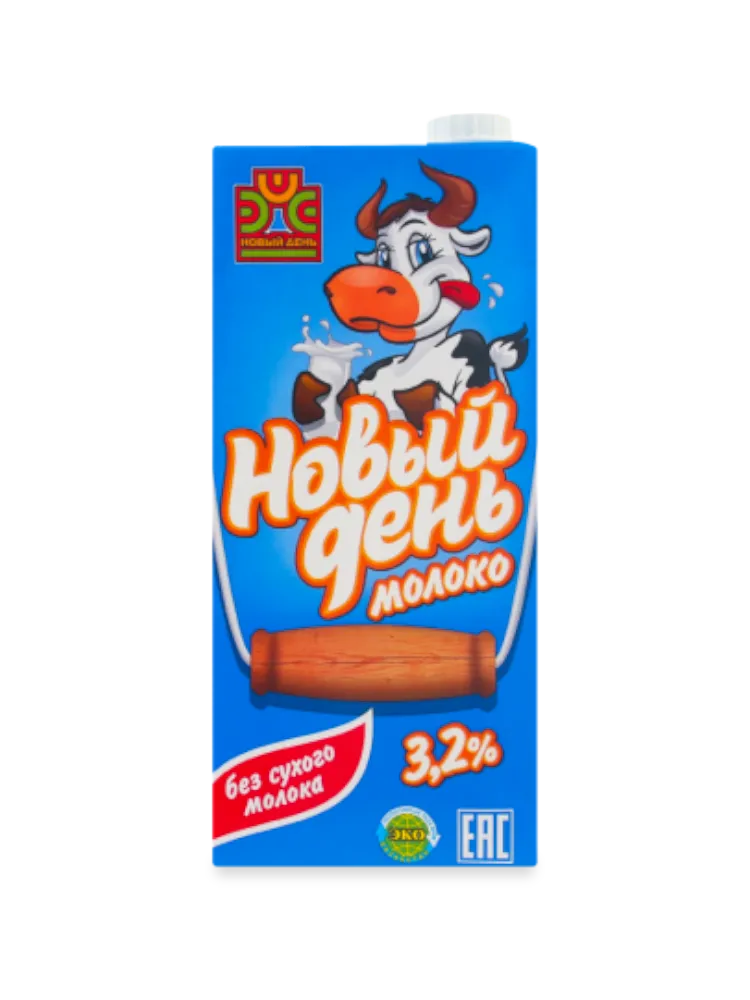МОЛОКО НОВЫЙ ДЕНЬ 1Л 3.2% Т/П 