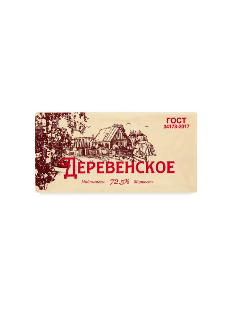 МАСЛО ДЕРЕВЕНСКОЕ 480Г 72.5% ГОСТ 