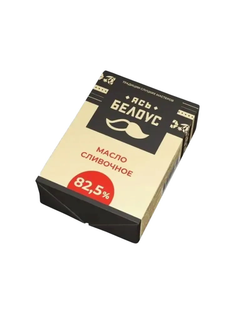 МАСЛО ЯСЬ БЕЛОУС СЛАДКОСЛИВОЧНОЕ НЕСОЛЕНОЕ 82,5% ФАС 180Г