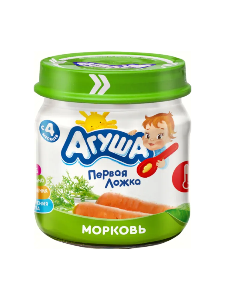 ПЮРЕ АГУША 80Г МОРКОВЬ