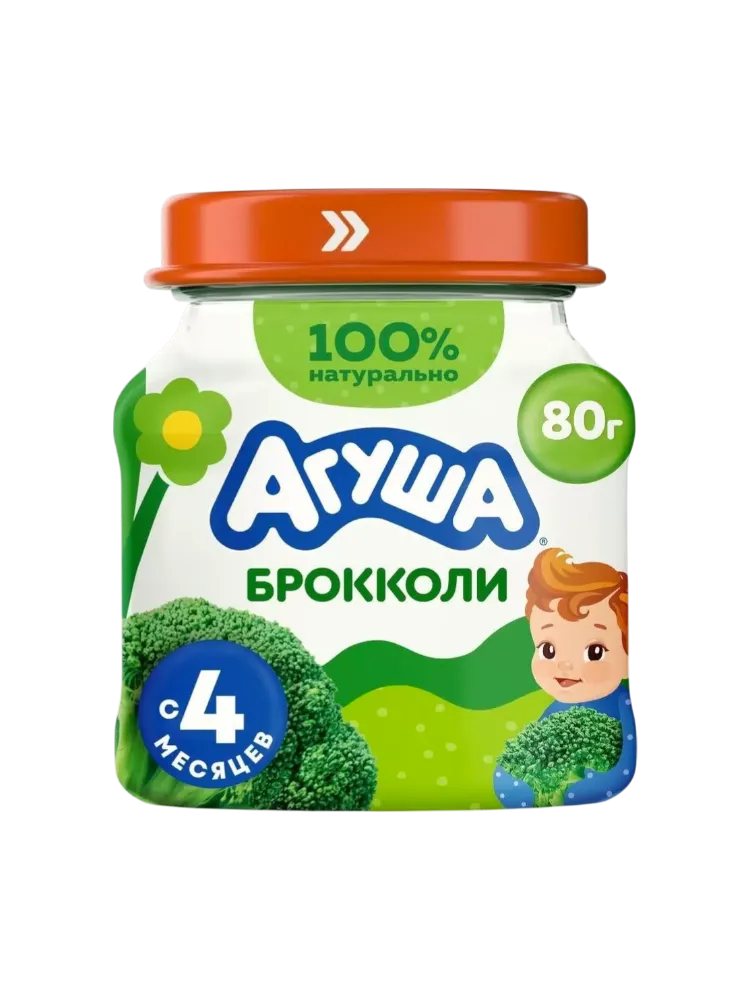 ПЮРЕ АГУША 80Г БРОККОЛИ