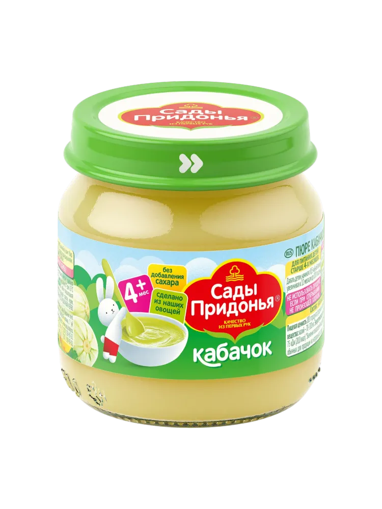 ПЮРЕ САДЫ ПРИДОНЬЯ 80Г КАБАЧОК СТ/Б
