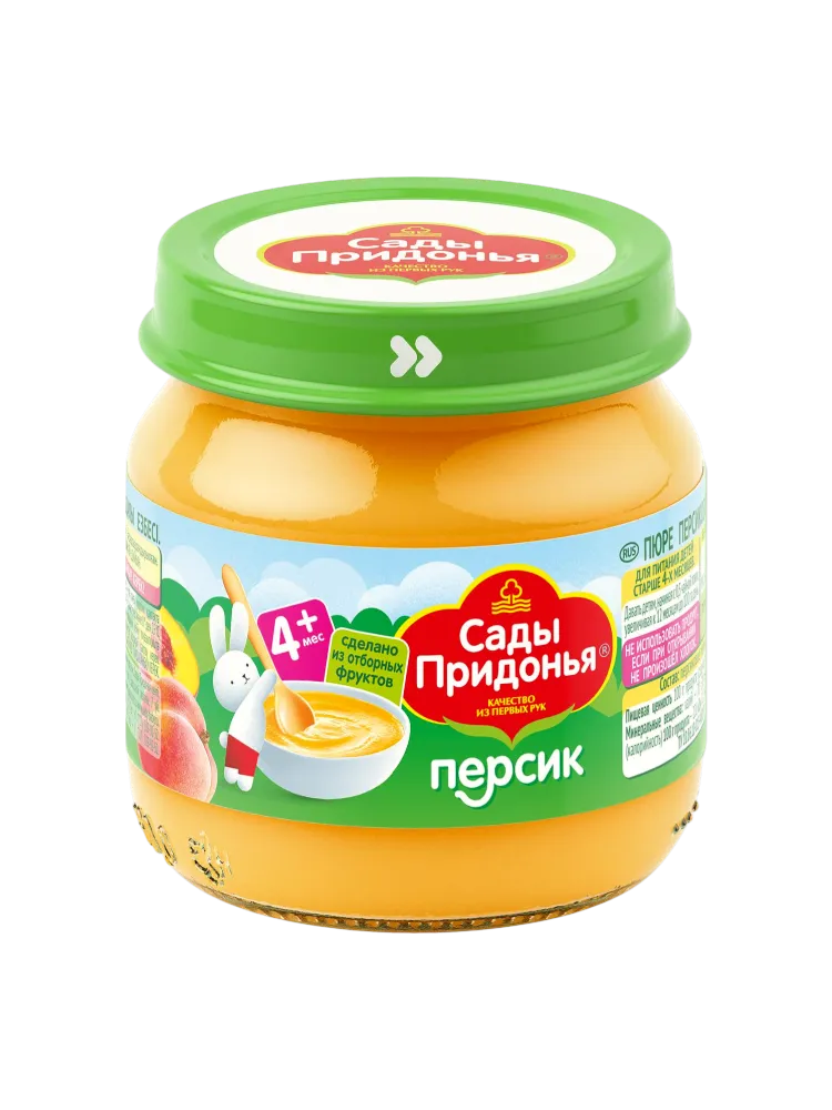 ПЮРЕ САДЫ ПРИДОНЬЯ 80Г ПЕРСИКОВОЕ С САХ СТ/Б