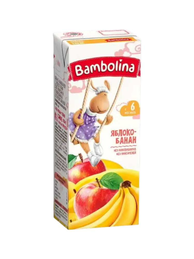 СОК BAMBOLINA 0,2Л ЯБЛОКО/БАНАН