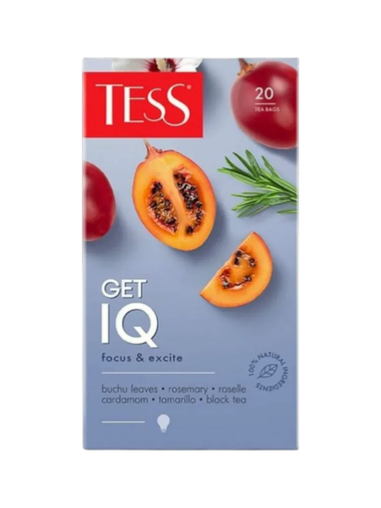 ЧАЙ TESS 1.5Г*20ШТ GET  IQ ЧЕРНЫЙ