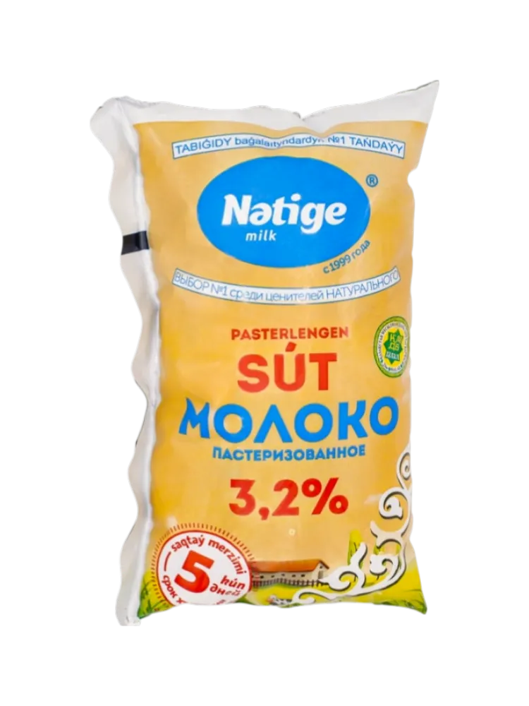 МОЛОКО ПИТ ПАСТЕРИЗОВАННОЕ 0.9/1Л 3.2% Ф/П НЭТИЖЕ