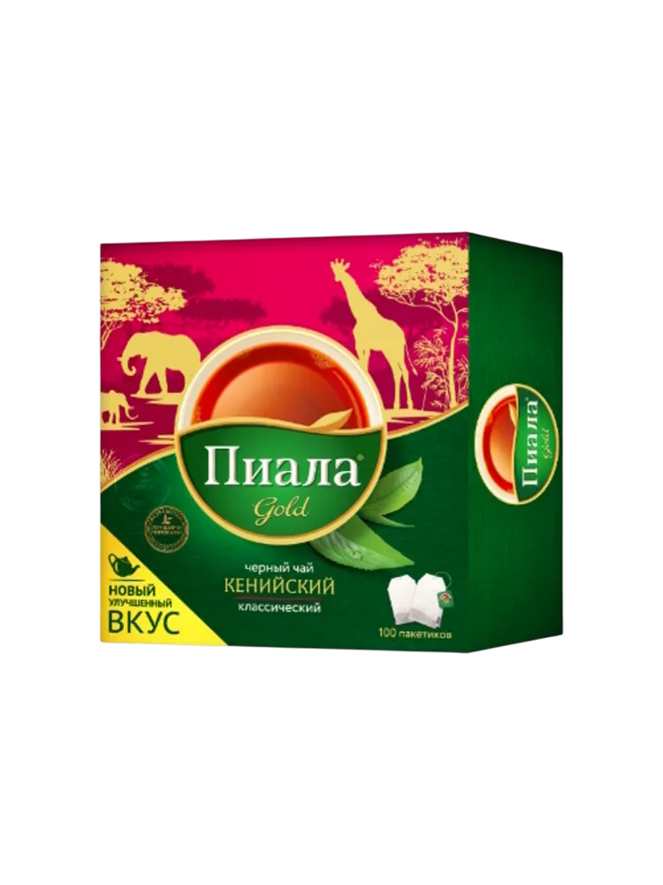 ЧАЙ ПИАЛА GOLD 2Г*100ШТ ЧЕРН КЕНИЙСК Б/ИНД УП