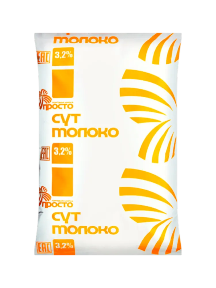 МОЛОКО ПРОСТО 0.9Л 3.2% Т/Ф