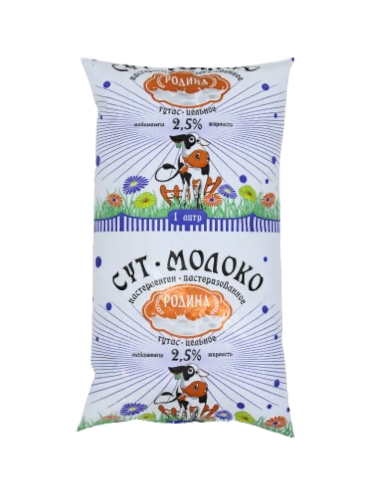 МОЛОКО РОДИНА 1Л 2.5% Ф/П