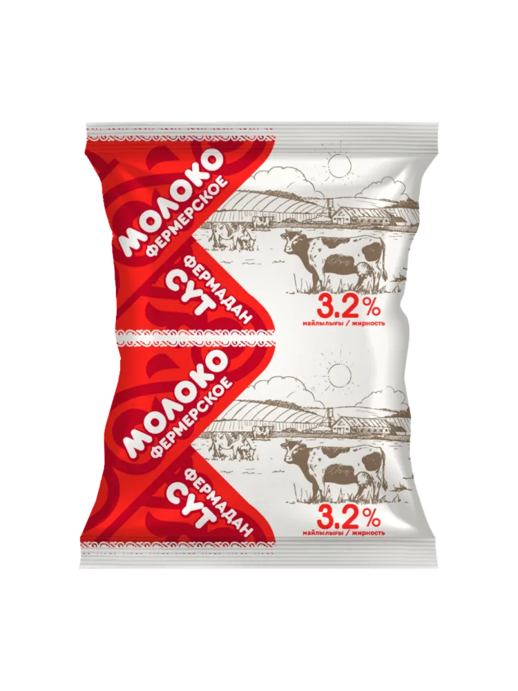 МОЛОКО ФЕРМЕРСКОЕ 0,8Л 3,2% ТФА