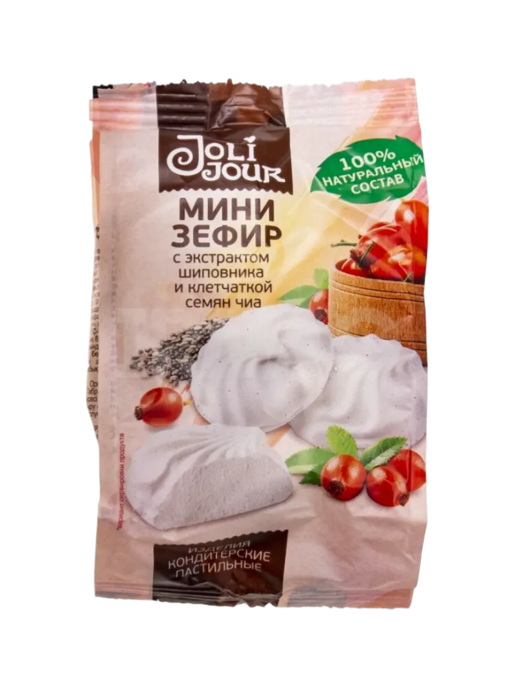 ЗЕФИР МИНИ С ШИПОВНИКОМ И КЛЕТЧАТКОЙ СЕМЯН ЧИА JOLI JOUR 110Г