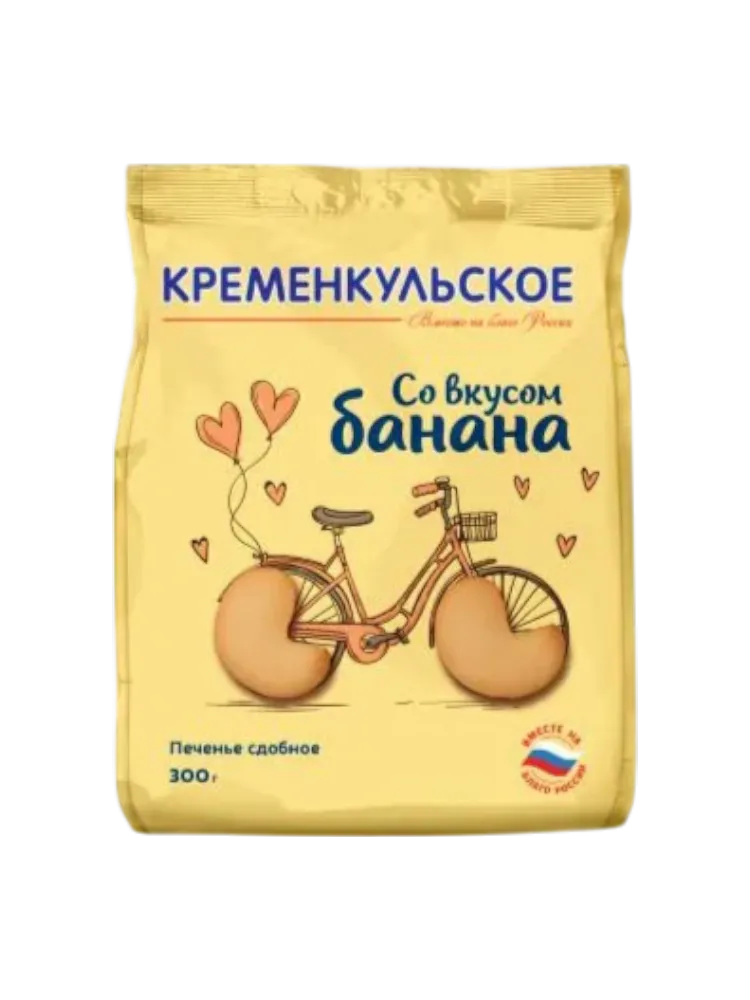 ПЕЧЕНЬЕ КР 300Г СДОБНОЕ СО ВКУС БАНАНА