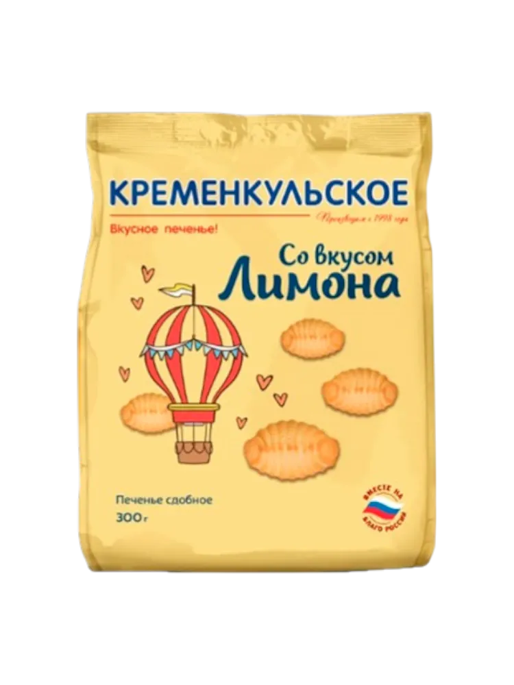 ПЕЧЕНЬЕ КР 300Г СДОБ КРЕМЕНКУЛЬСКОЕ СО ВКУС ЛИМ - фото 1