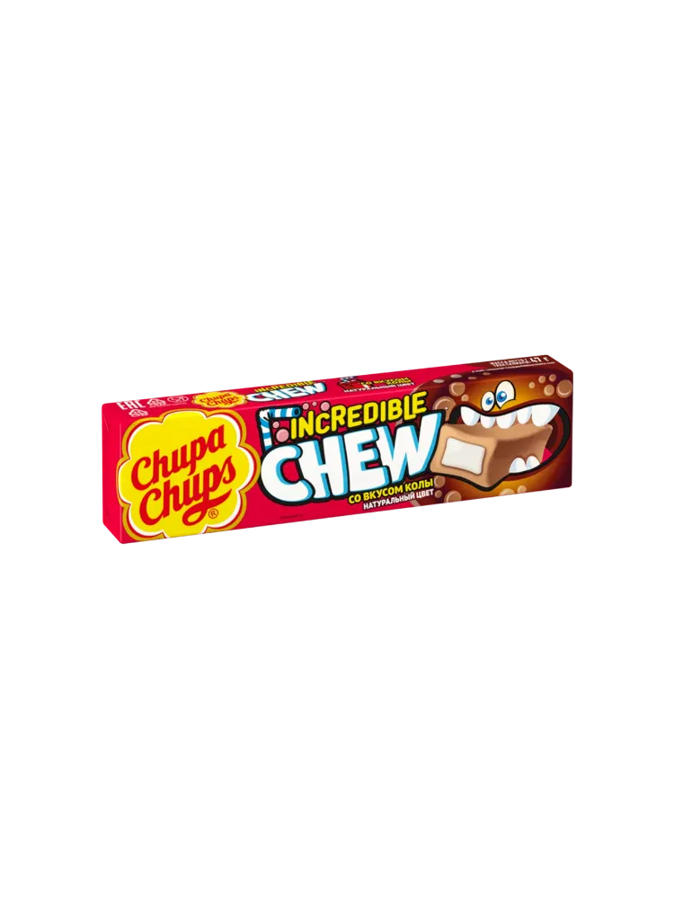 ЖЕВ КОНФЕТЫ ЧУПА-ЧУПС INCREDIBLE CHEW КОЛА 47Г - фото 1