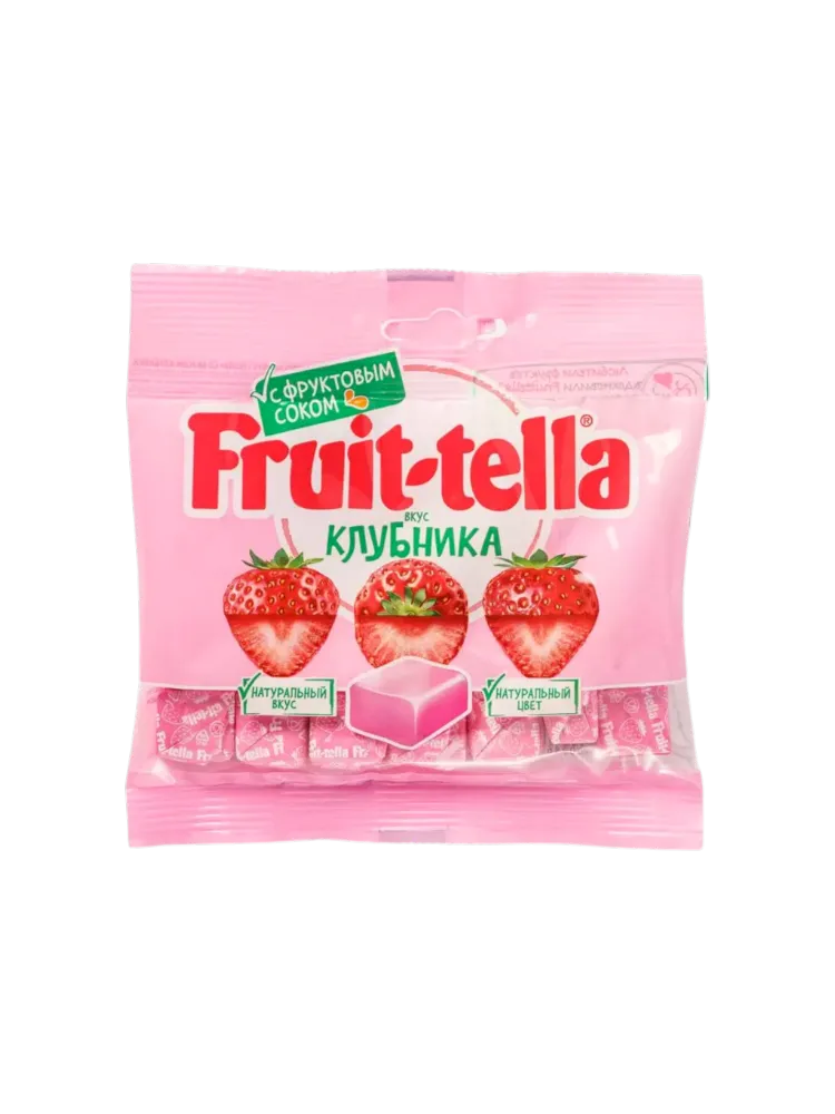 КОНФЕТА ЖЕВАТЕЛЬНАЯ FRUITTELLA КЛУБНИКА 24*70 Г - фото 1