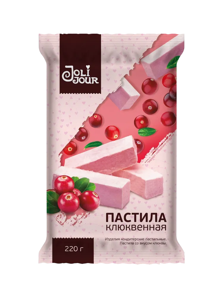 ПАСТИЛА КЛЮКВЕННАЯ JOLI JOUR 220Г