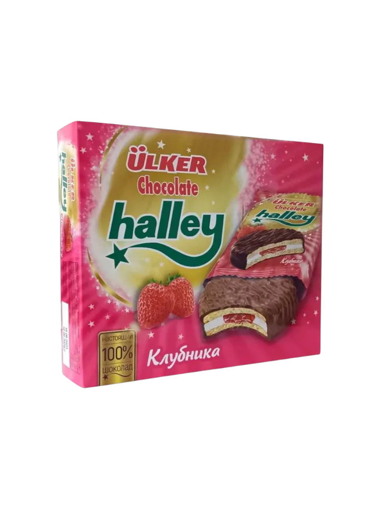 ПЕЧЕНЬЕ HALLEY 300Г МОЛ ШОК МАРШМЭЛЛОУ/КЛУБНИКА